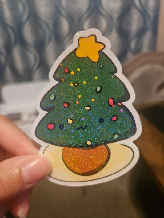 Chibi Christmas Tree Sticker